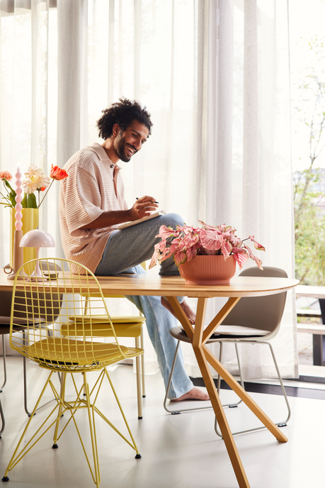 vibes fold bowl 25cm delicaat roze